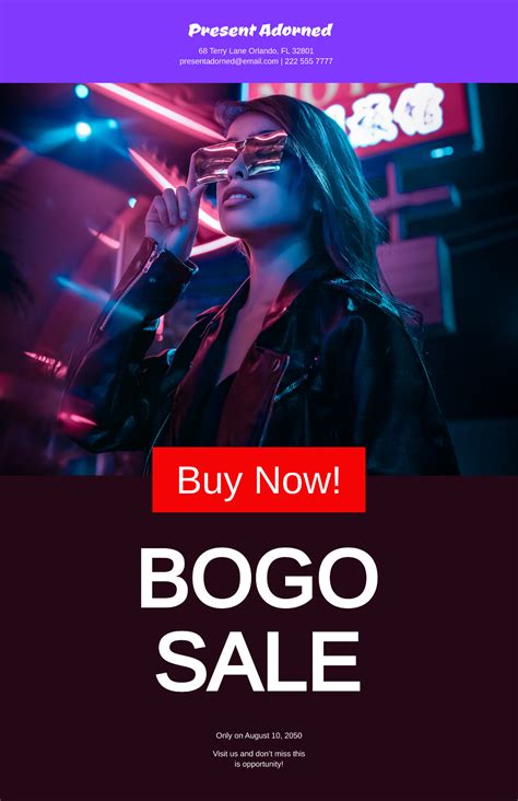 bogo poster template download|Bogo Template .